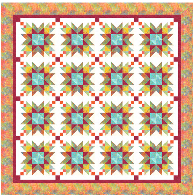 Digital Download: Sangria Quilt pattern for Candy Blossom Batiks (free ...