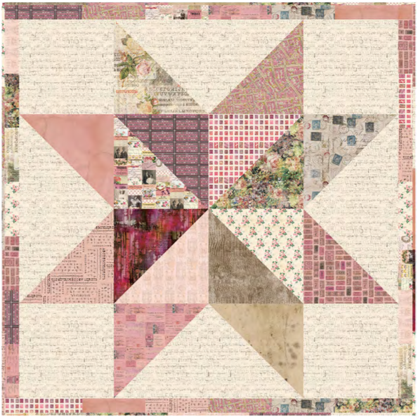 Digital Download, free pattern: Pink Standout Star Quilt