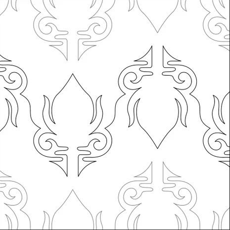 Longarm Pattern: Torch Flame