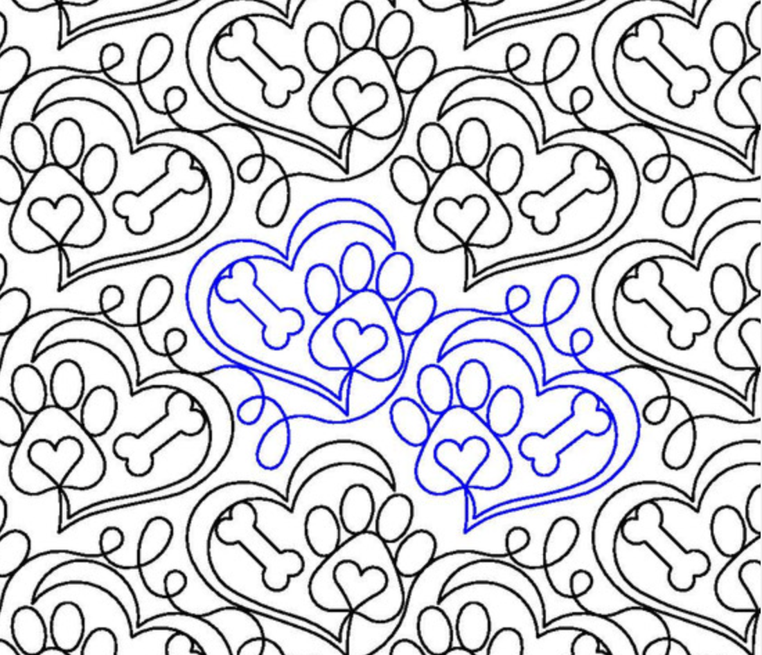 Longarm Pattern: Puppy Love E2E