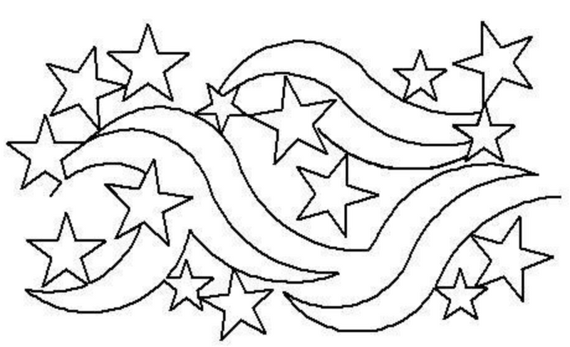 Longarm Pattern (not for sale): Star Spangled Banner E2E