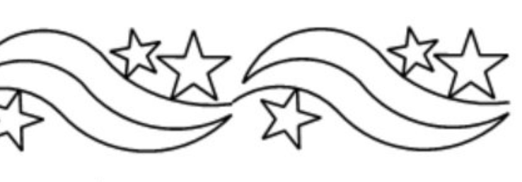 Longarm Pattern (not for sale): Star Spangled Border