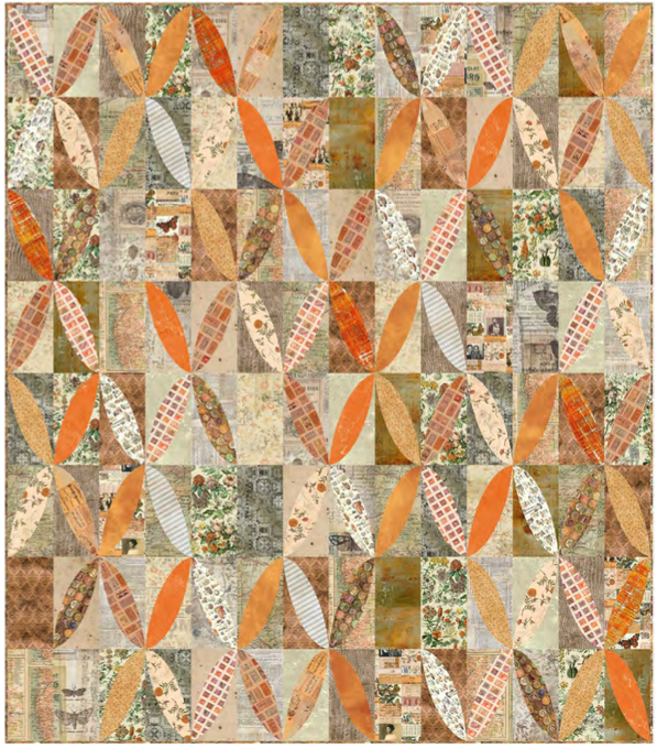 Digital Download, free pattern: Burnished Quilt Pattern