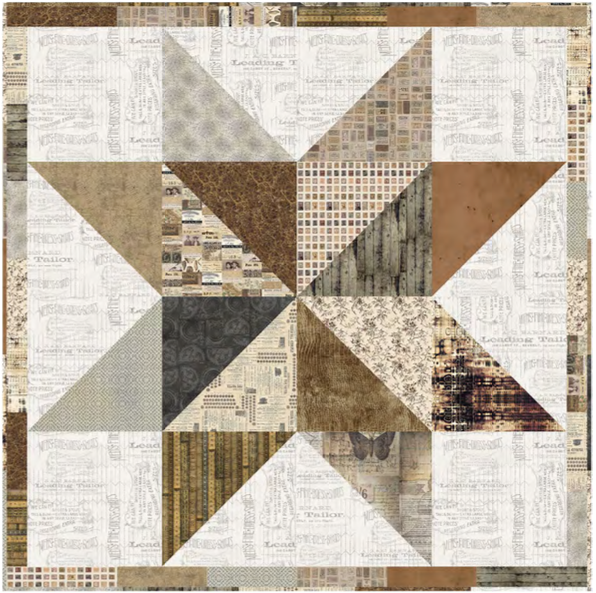 Digital Download, free pattern: Neutral Standout Star Quilt