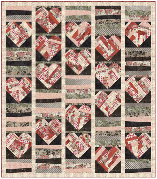 Digital Download, Free Pattern: Country Hearts Quilt