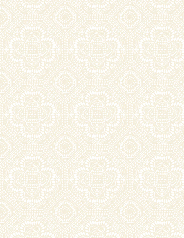 Season's Study Quilt Fabric - Grid Tonal in Cream - 3041 17840 111