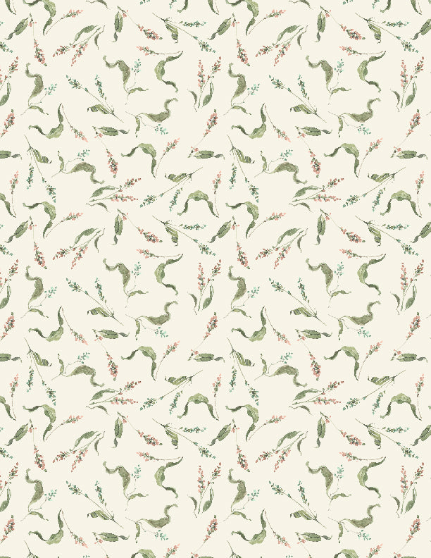 Season's Study Quilt Fabric - Small Floral in Cream/Multi - 3041 17838 134