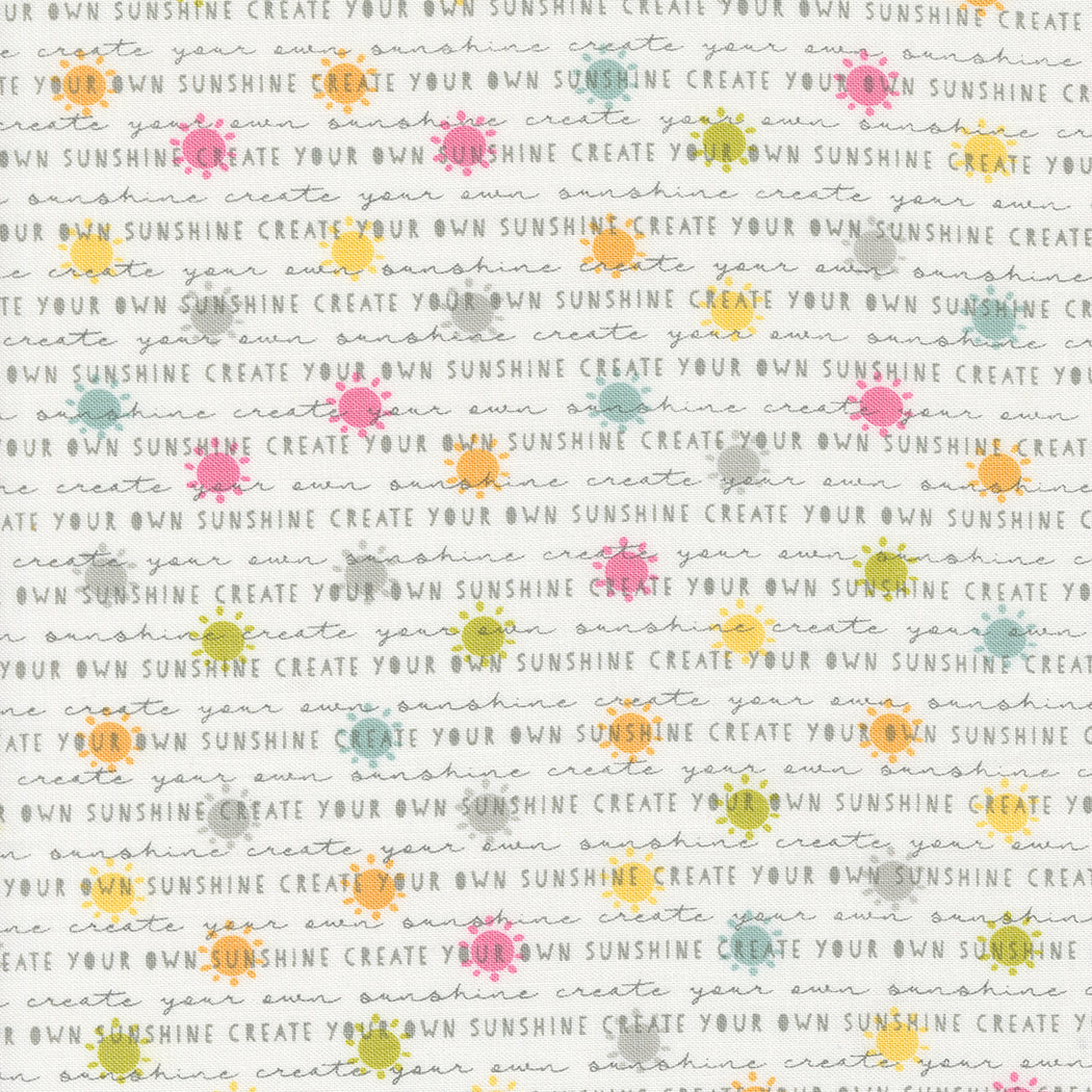 Shine Quilt Fabric - Sunshine in Cloud Multi - 55671 11