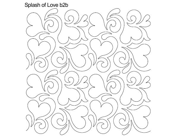 Longarm Pattern: Splash of Love