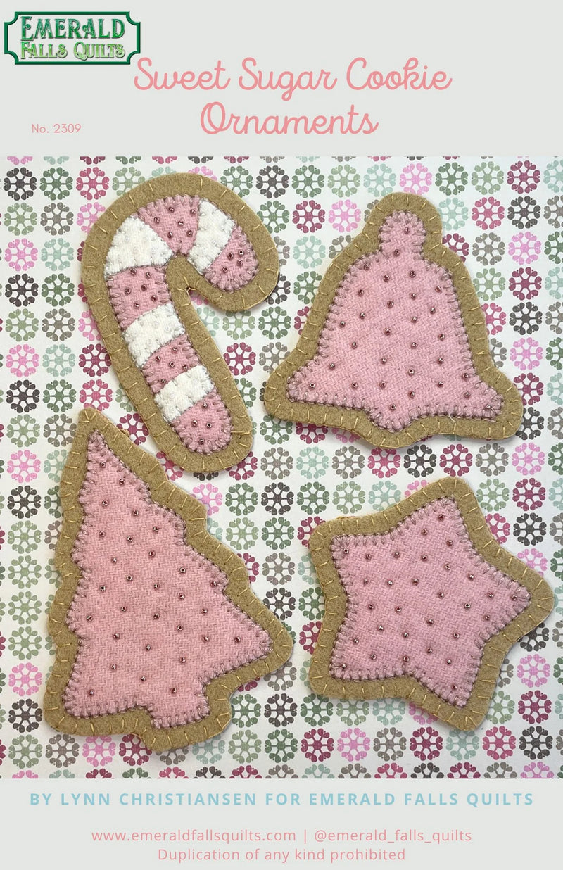 Sweet Sugar Cookie Ornaments from Emerald Falls Quilts - 2309