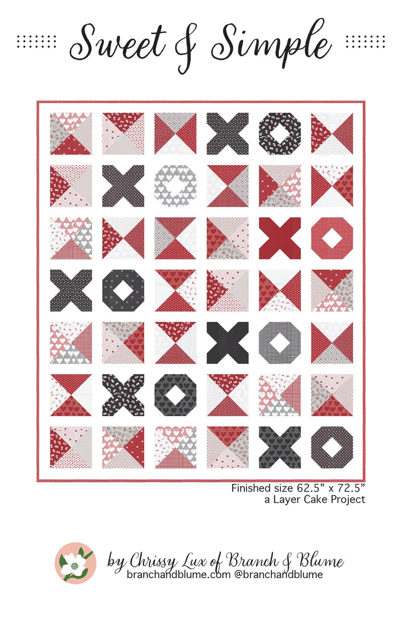 Sweet & Simple Quilt Pattern by Chrissy Lux - BNB-2310