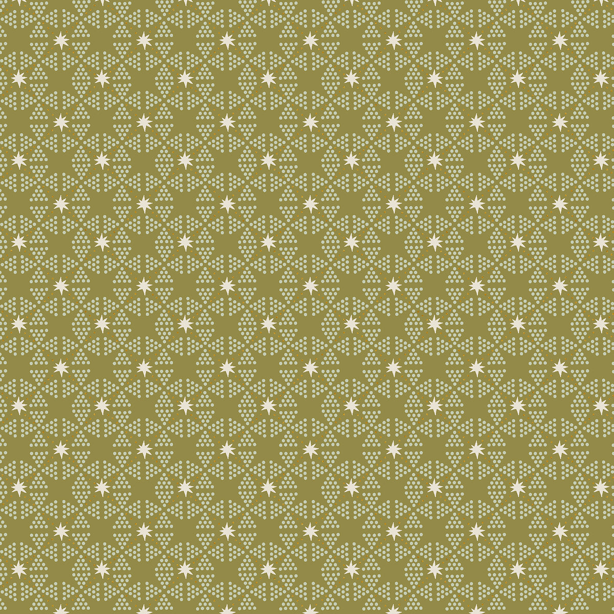 Tinsel on the Trail Quilt Fabric by Cotton+Steel - Starlight in Spruce (Medium Green) - AC604-SP3M