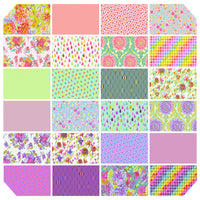 Untamed Quilt Fabric by Tula Pink - 10" Charms - set of 42 10" squares - FB610TP.UNTAMED