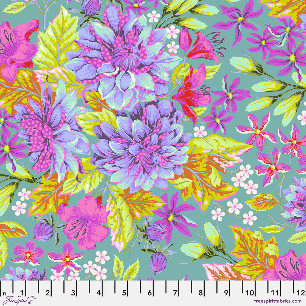 Untamed Quilt Fabric by Tula Pink - Hello Dahlia in Cosmic Multi - PWTP234.COSMIC