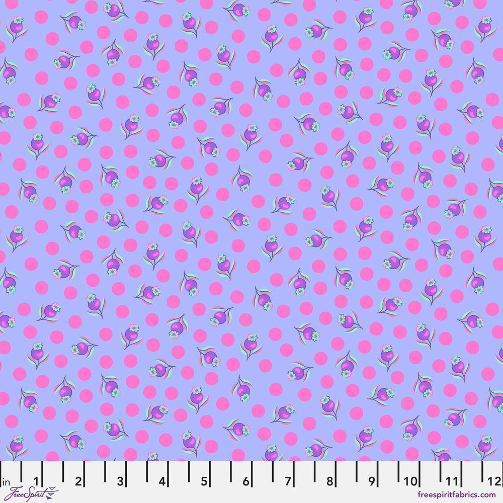 Untamed Quilt Fabric by Tula Pink - Impending Bloom in Cosmic Light Purple - PWTP239.COSMIC