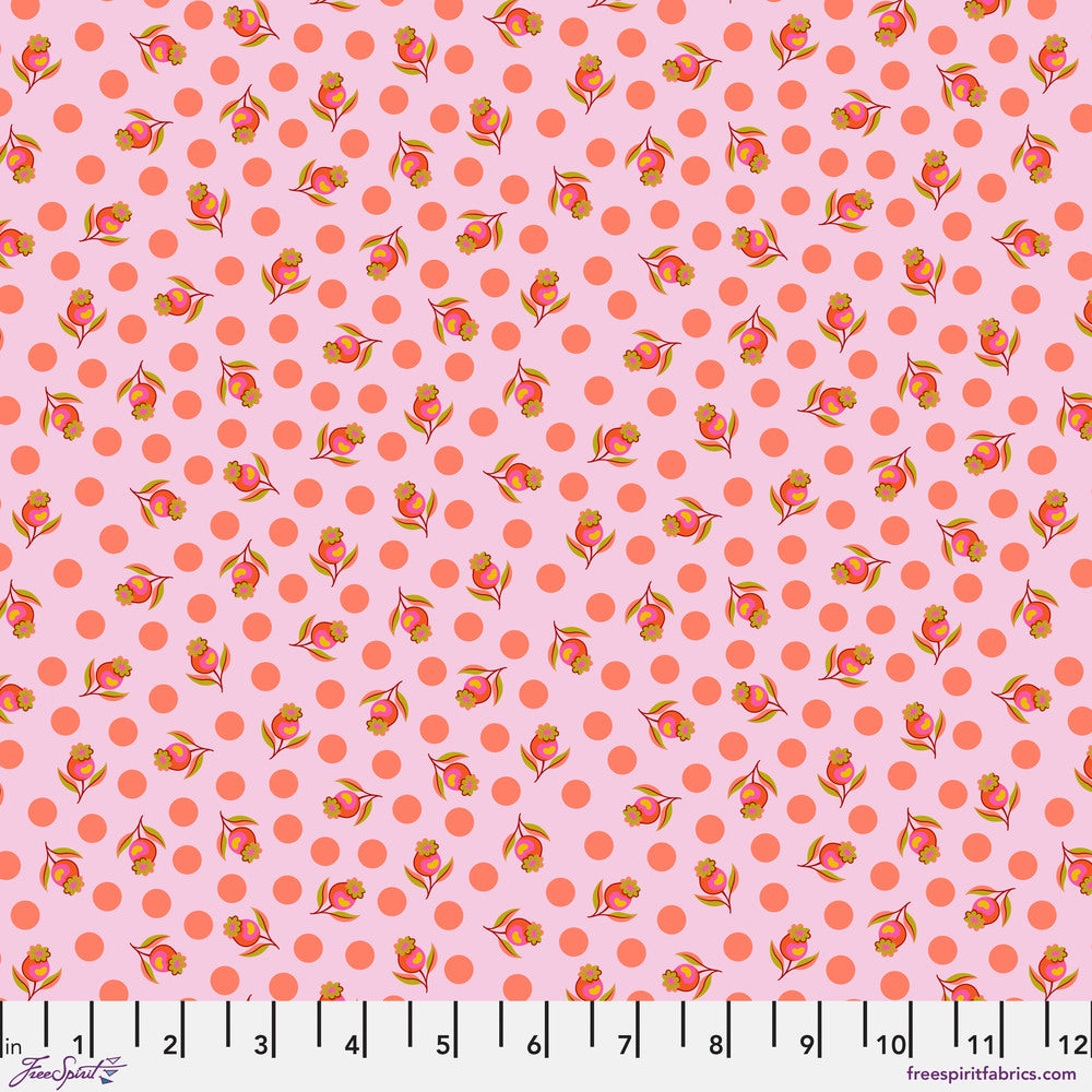 Untamed Quilt Fabric by Tula Pink - Impending Bloom in Lunar Pink - PWTP239.LUNAR