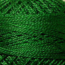 Valdani 25 Christmas Green Solid - Perle/Pearl Cotton Size 12, 109 yard ball - PC12-25