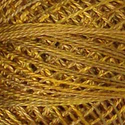 Valdani P5 Tarnished Gold Variegated - Perle/Pearl Cotton Size 12, 109 yard ball - PC12-P5