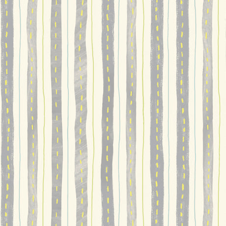 Vroom Vroom Quilt Fabric - Irregular Stripe in Cream - 2600 30830 E