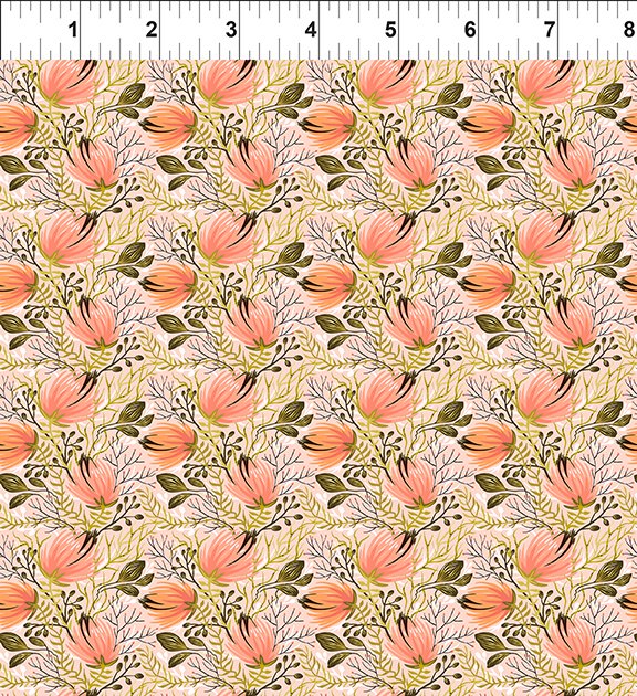 Whimsy Quilt Fabric - Peachy in Peach - 14WMS-1