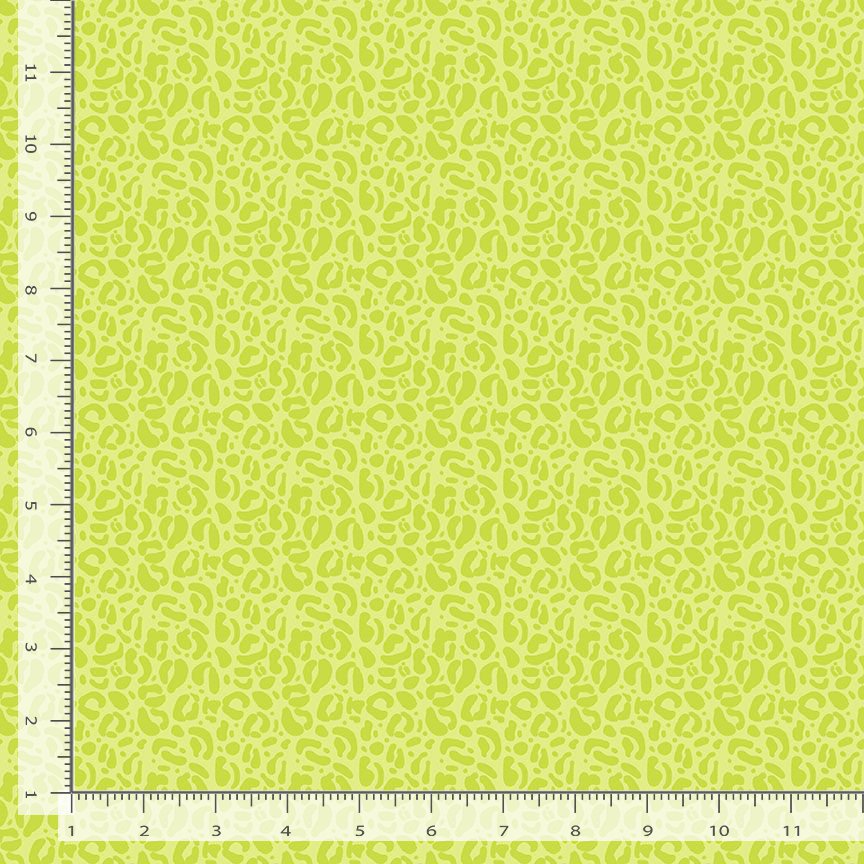 Wild Quilt Fabric - Leopard Print in Limeade Green - STELLA-DPJ3031 LIMEADE