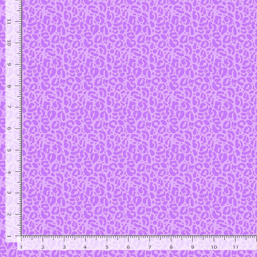 Wild Quilt Fabric - Leopard Print in Mauve Purple - STELLA-DPJ3031 MAUVE