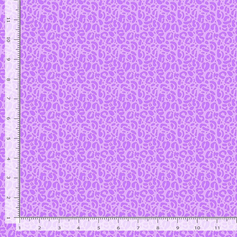 Wild Quilt Fabric - Leopard Print in Mauve Purple - STELLA-DPJ3031 MAUVE