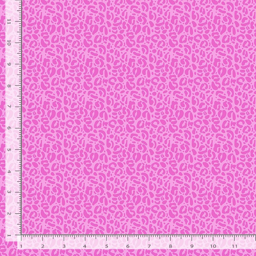 Wild Quilt Fabric - Leopard Print in Orchid Pink - STELLA-DPJ3031 ORCHID