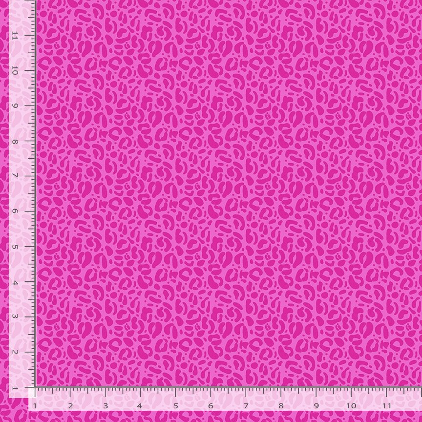 Wild Quilt Fabric - Leopard Print in Stella Pink - STELLA-DPJ3031 STELLA