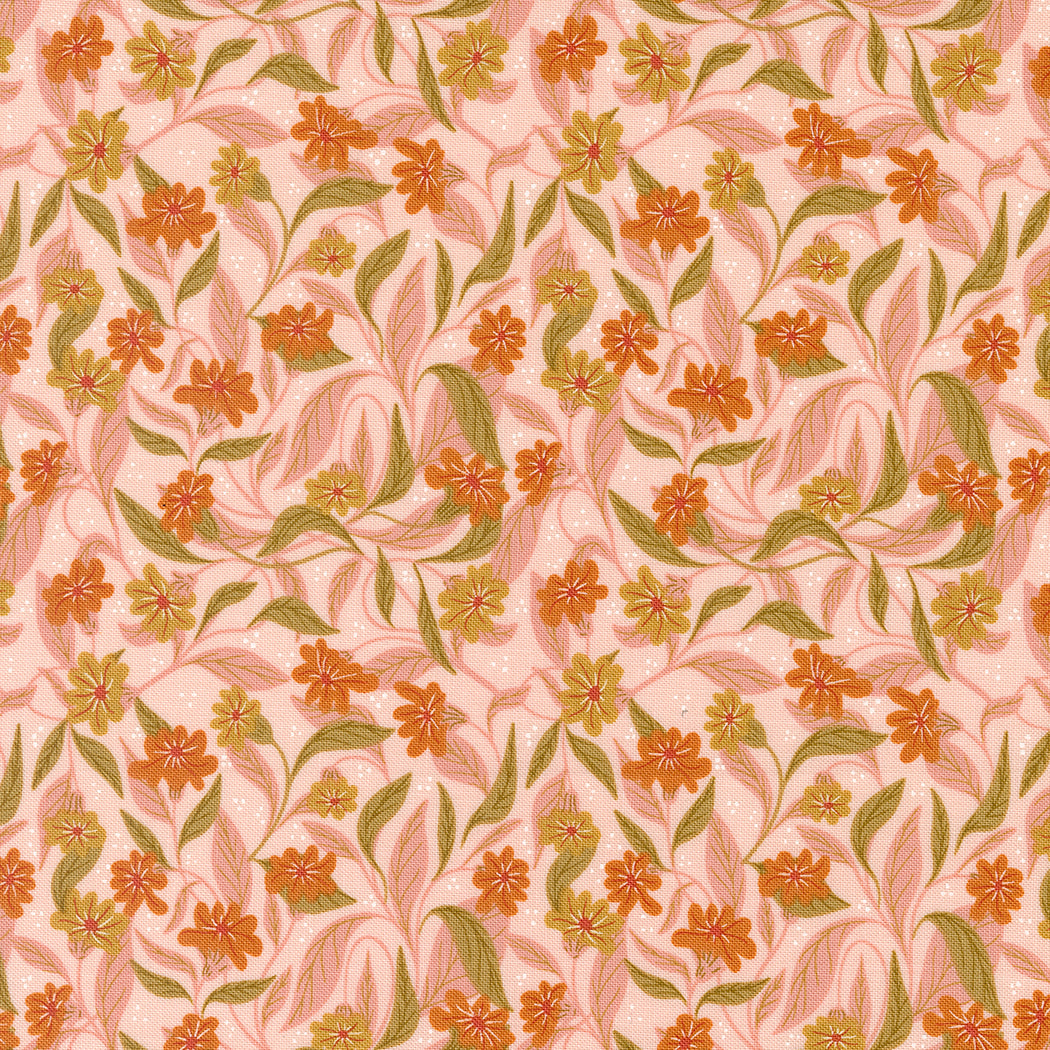 Woodland Wonder Quilt Fabric - Make it Pretty Floral in Blush Pink/Multi - 48393 18