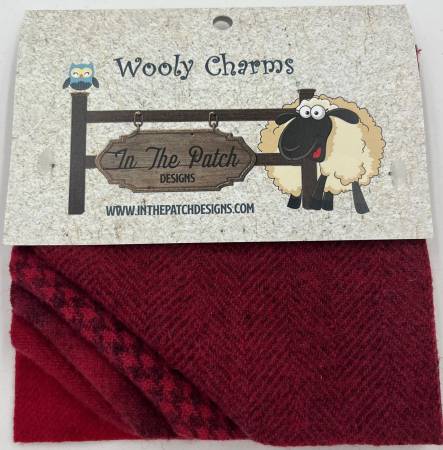 Wooly Charms - Christmas Reds - 5 pieces - WC6043