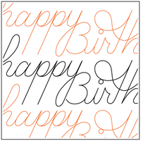 Longarm Pattern: Birthday Wishes