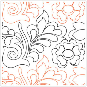 Longarm Pattern: Field of Flowers