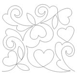 Longarm Pattern (not for sale): Heart Blossom