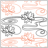 Longarm Pattern (not for sale): Lotus Swirls