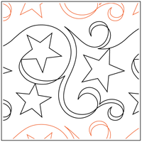 Longarm Pattern: Star Swirls