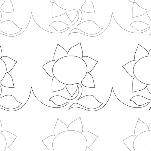 Longarm Pattern: Sunflowers for Ukraine