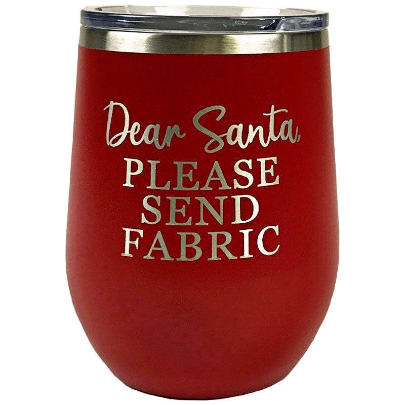 Wine Tumbler - Dear Santa in Red - TWB12 DS RED